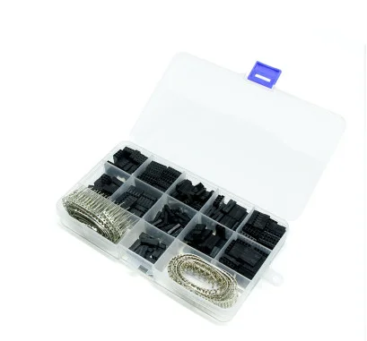 620pcs Dupont Connector 2.54mm, Dupont Cable Jumper Wire Pin Header Housing Kit, Male Crimp Pins+Female Pin Terminal Connector