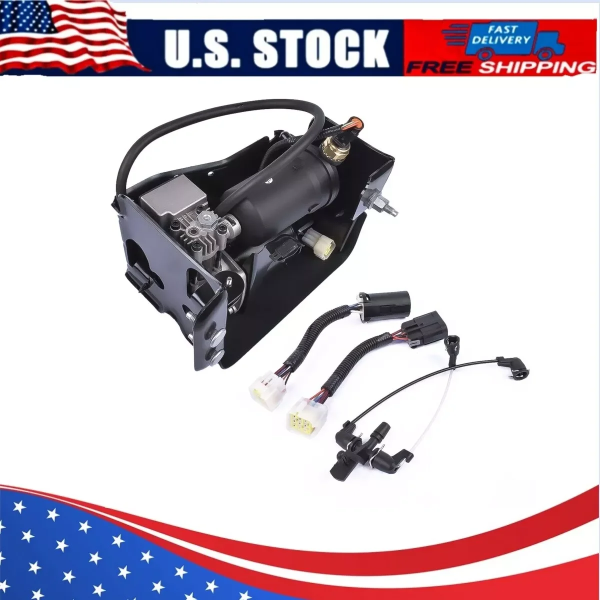 AP02 Air Suspension Compressor Pump for GMC Yukon Cadillac Escalade ESV EXT Chevy Tahoe Suburban 1500 2001-2014 949-000 22941806