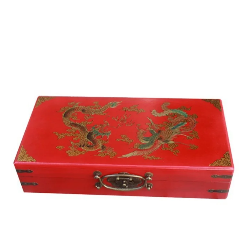 Antique wooden box storage box exquisite storage box retro creative gift