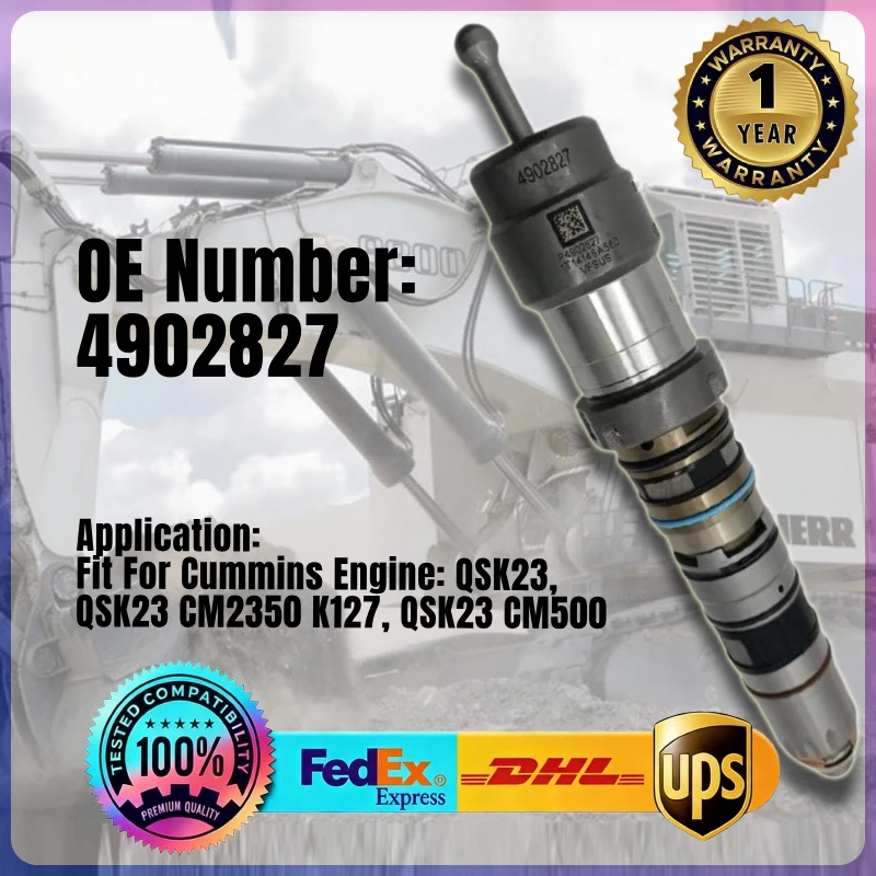 

High Quality Fuel Injector 4902827 4062090 4077076 for Cummins Engine QSK23