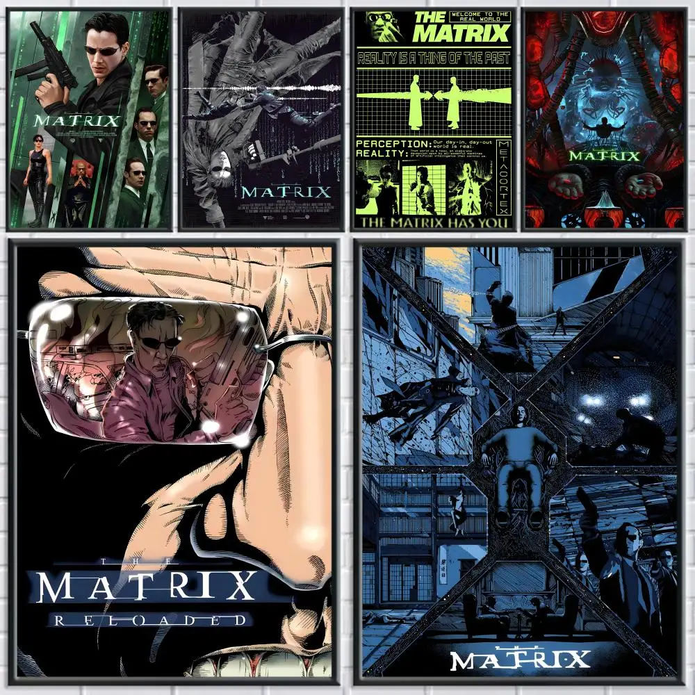 Film-Poster „The M-Matrix“ für Zuhause, Wohnzimmer, Schlafzimmer, Bar, Flur, klebriger Wanddruck, wasserfest, ästhetische Dekoration