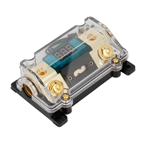 Imagen 2 del producto Soporte para fusibles de energía de Audio para coche, caja de bloque de distribución estéreo, pantalla Digital, nuevo