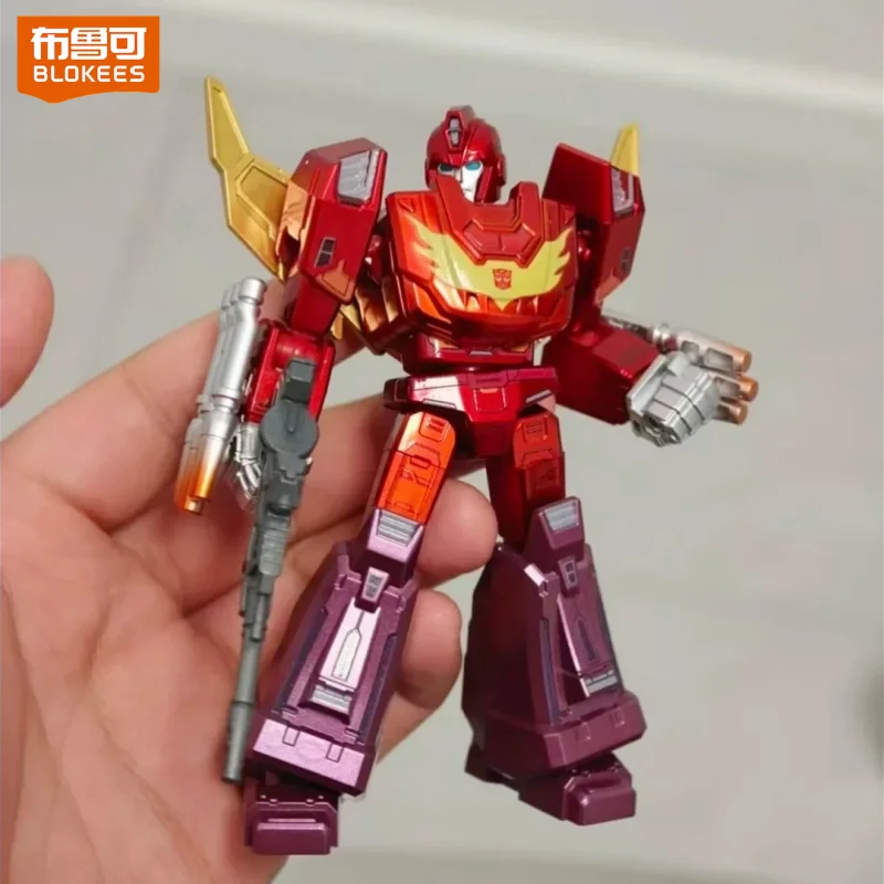 

Blokees Transformers Galaxy Version 10 One Shall Stand Hot Rod Rodimus Prime Collectible Model Blocks Figure Desk Decor Toy