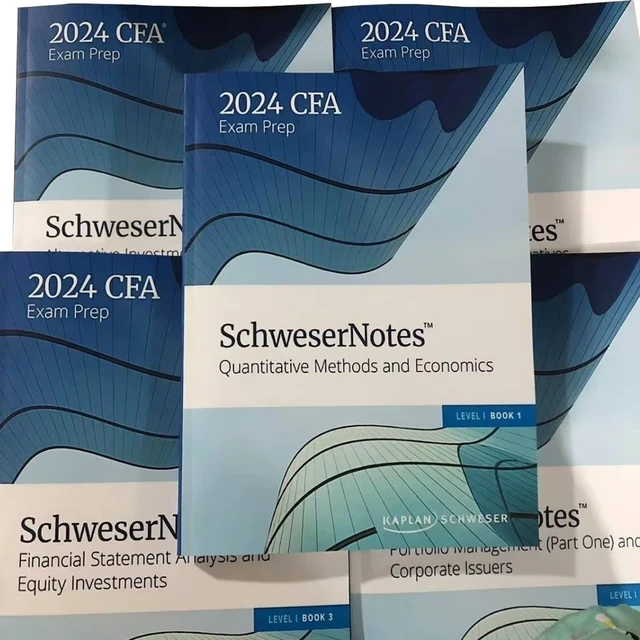 2024年版CFA Level2 Schweser Note 5冊+1枚 2024年版CFA Level2 Schweser Note 5冊+1枚