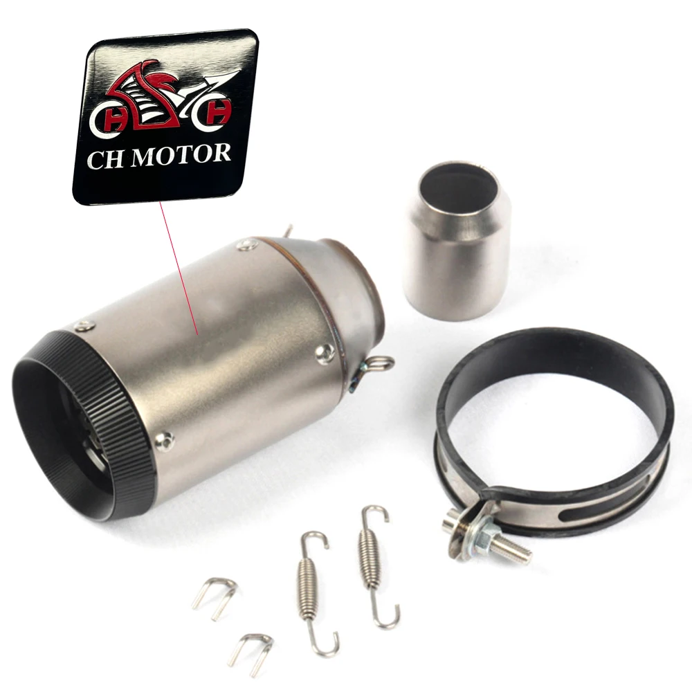 CH MOTOR 51mm Universal stainless steel Motorcycle GP Exhaust CNC Escapes Para Motos For Kawasi Z900 FZ6 RC390 S1000XR - view 4