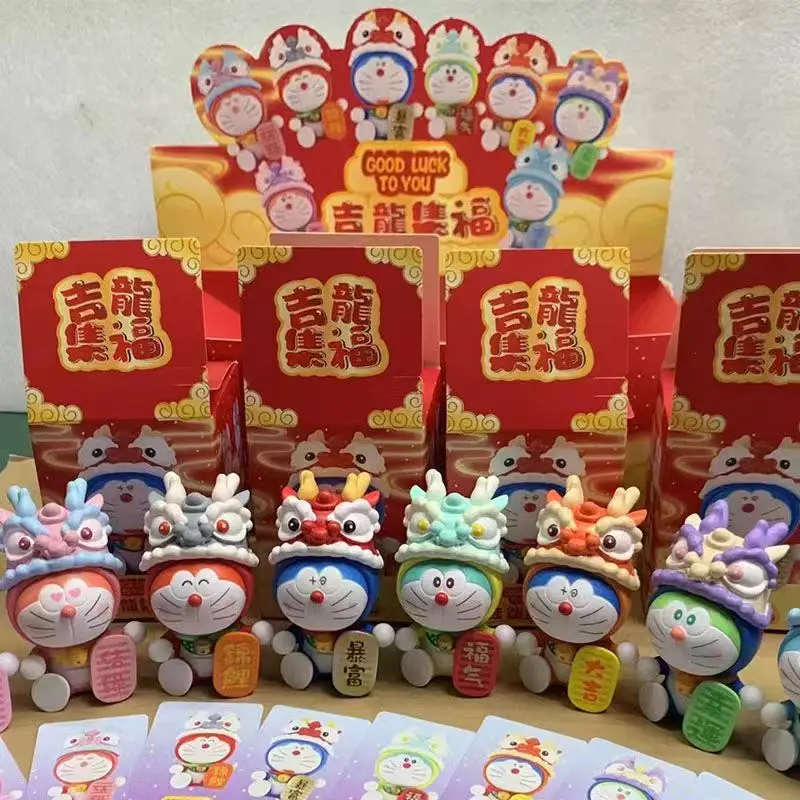 عبقور كوس التنين أرقام عرض صندوق أعمى السنة الجديدة حسن الحظ الروبوتية القط دمية سيارة الإناث عيد ميلاد الإبداعية الأطفال هدية