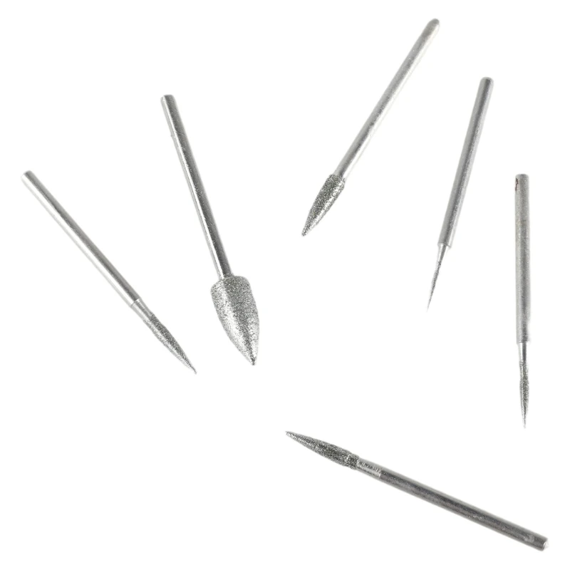 1-6mm Phủ Kim Cương Gắn Điểm Thon Gọn cho Đầu Mài Kim Khắc T Trang Sức Giọt