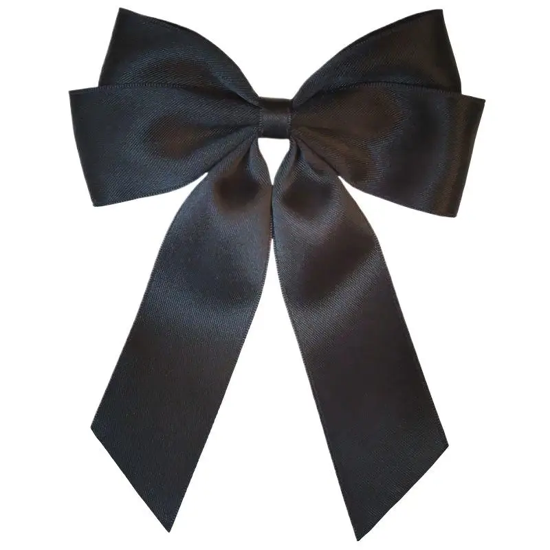 أنيقة شريط أسود القوس بروش للنساء تنوعا Bowknot التعادل دبابيس السيدات كلية نمط قميص طوق دبابيس الملابس والاكسسوارات #6