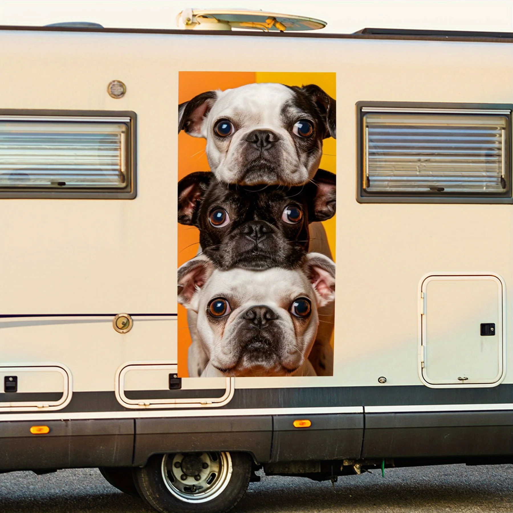 

Автомобильная наклейка «Три собачьих головы», виниловая наклейка на сторону моторики дома, водонепроницаемая самоклеящаяся виниловая наклейка на сторону т.