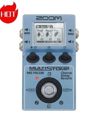 

Zoom MS-70CDR Multistomp Chorus Delay And Reverse Pedal For Guitar Bass Chorus Delay And Reverb Effects