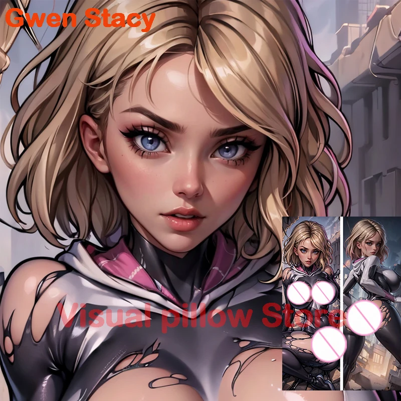 

Dakimakura anime Gwen Stacy Double-sided Print Life-size body pillows cover Adult pillowcase