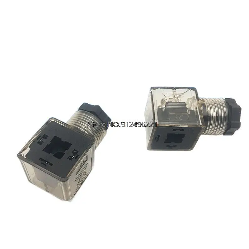 20PCS Selenoid Valve Light LED DIN Connector Plug DIN43650B Small Pressure Sensor Transmission