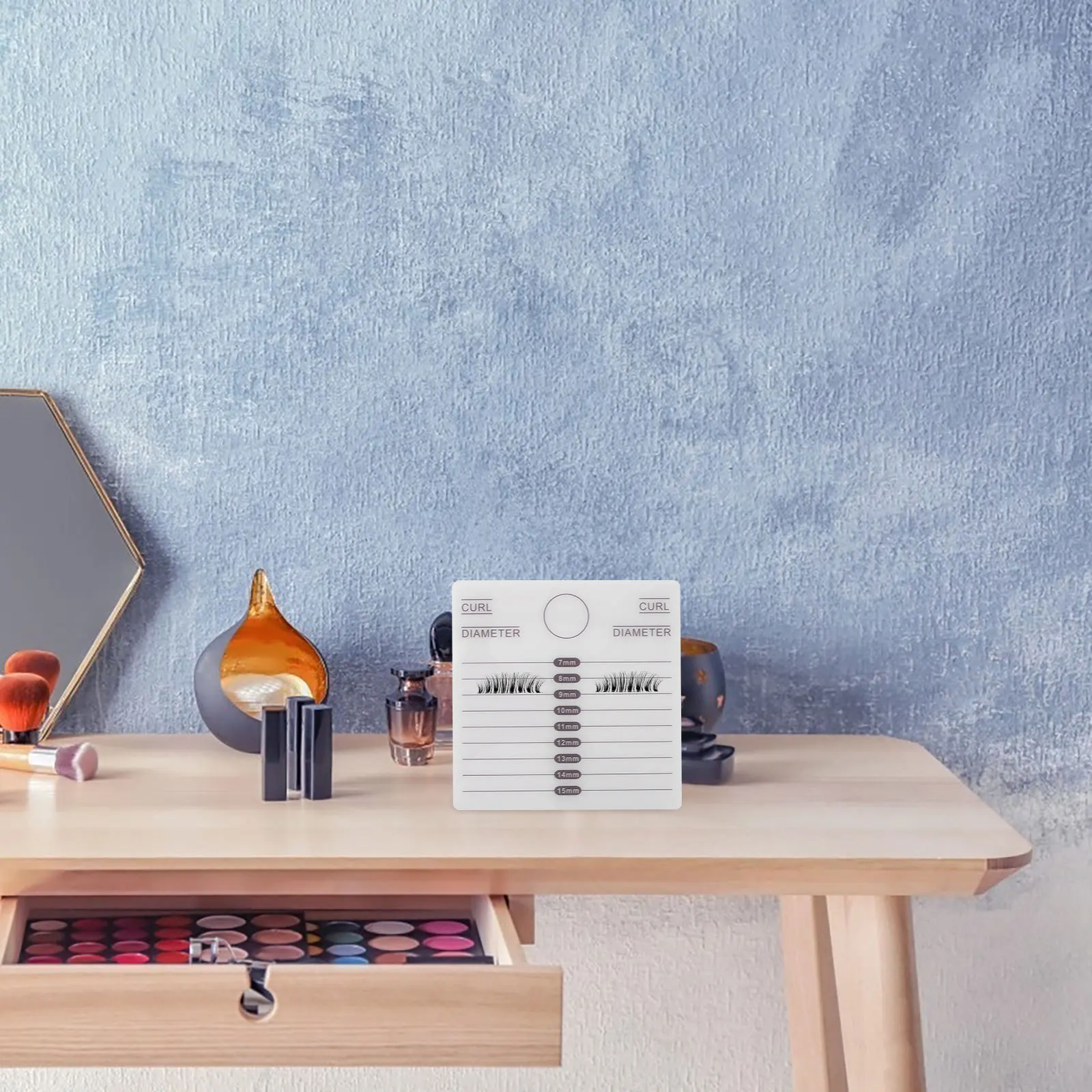 

2Pcs Professional Eyelash Grafting Tool Acrylic Lash Holder Board Portable Lash Display Tray False Eyelash Organizer Extensions