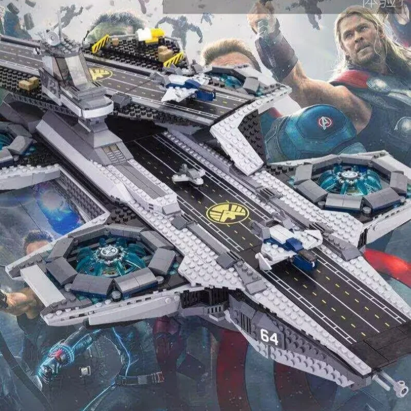 NEW 2996PCS 76042 Super Heroes S.H.I.E.L.D. Helicarrier, Large Assembled Building Blocks for Boys, Children's Educational Toy view 6