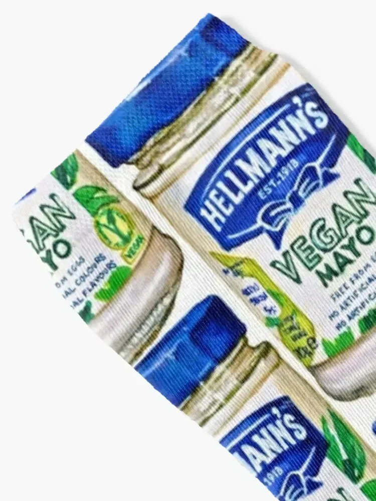 Hellmans Vegan Mayo Jar Socks football Run Luxury Woman Socks Men's