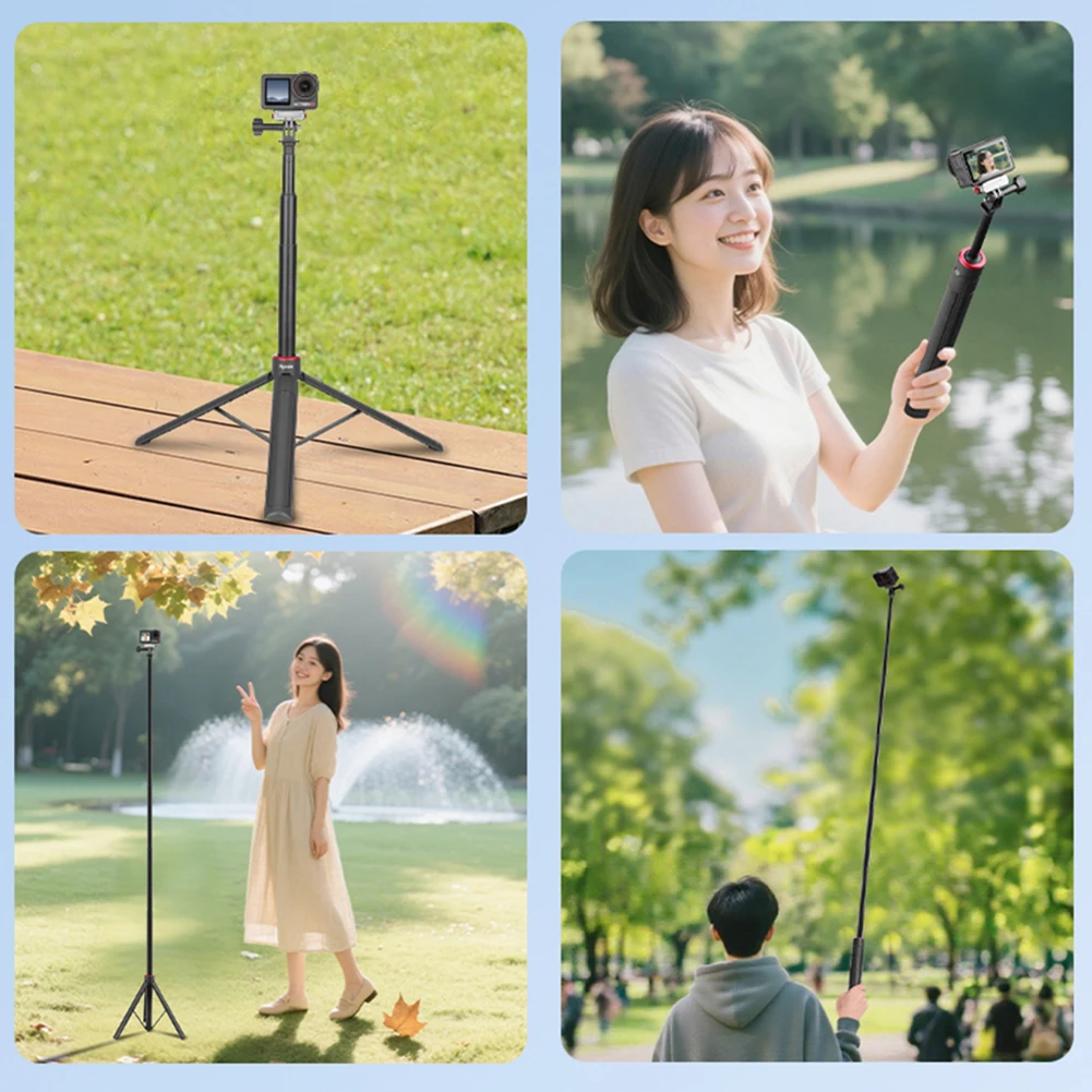 Extendable Camera Vlogging Tripod Selfie Stick For X5 Action 4/Pocket 3_voghion.com