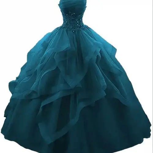 Imagen 1 del producto 2026 Vestido de novia bordado sin tirantes para mujer, vestido de novia a la moda, nuevo estilo, falda abombada sin tirantes para banquete coreano adelgazante