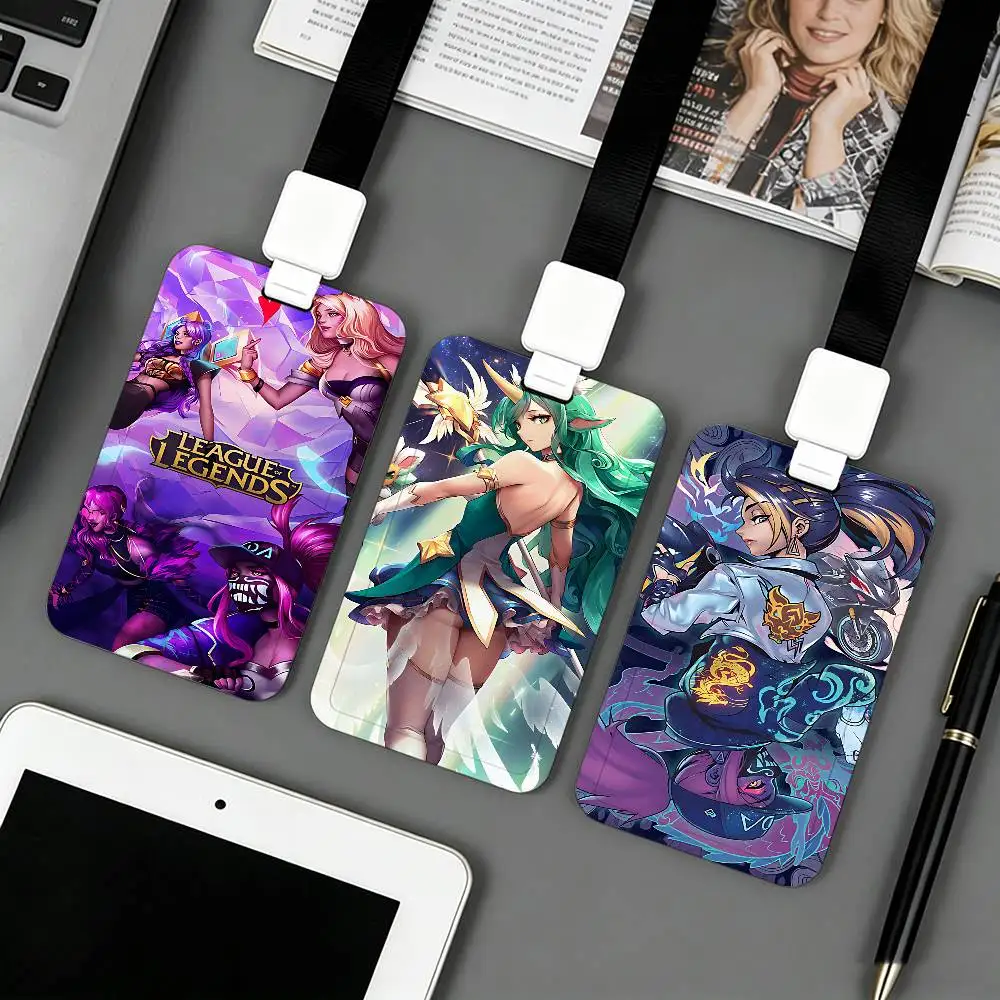 W-Leagues-r-of-t-legends-t Holder Access Card Sleeve Keychain Work Badge Clip Neck Lanyard For Office And Campus Use Name Tag view 3