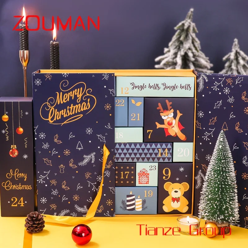 calendar box advent calendar gift packaging vazio custom countdown kids christmas activity 01