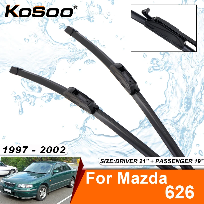 Car Wiper Blade For Mazda 626 GF Notchback Sedan 1997-2002 Windshield Rubber Refill Front Window Wiper Accessorie