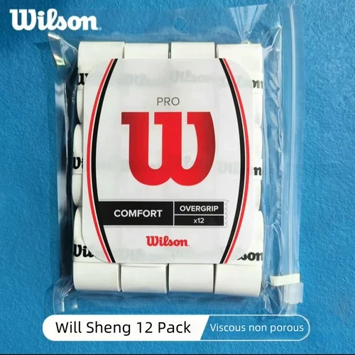 60 unids/lote Wilson tenis Overgrip mano pegamento Padel raqueta Tenis agarre antideslizante entrenamiento banda para el sudor Tenis bádminton Accesorios