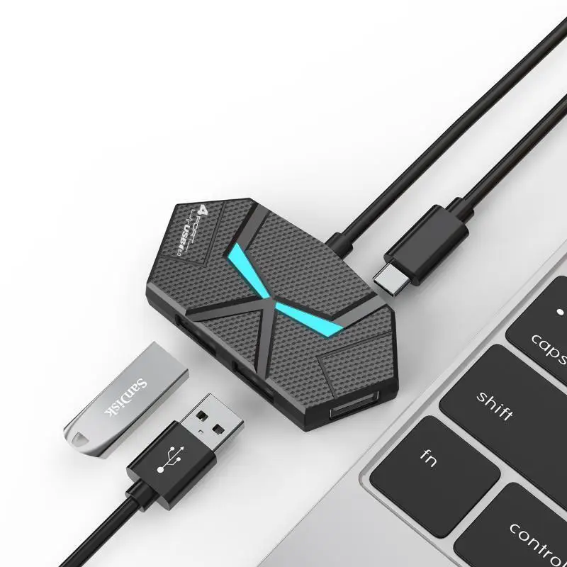 4/7 Ports USB 3.0 HUB 5Gbps USB Docking Station USB HUB USB Splitter OTG Adapter With TYPE C Power Port For PC Laptop