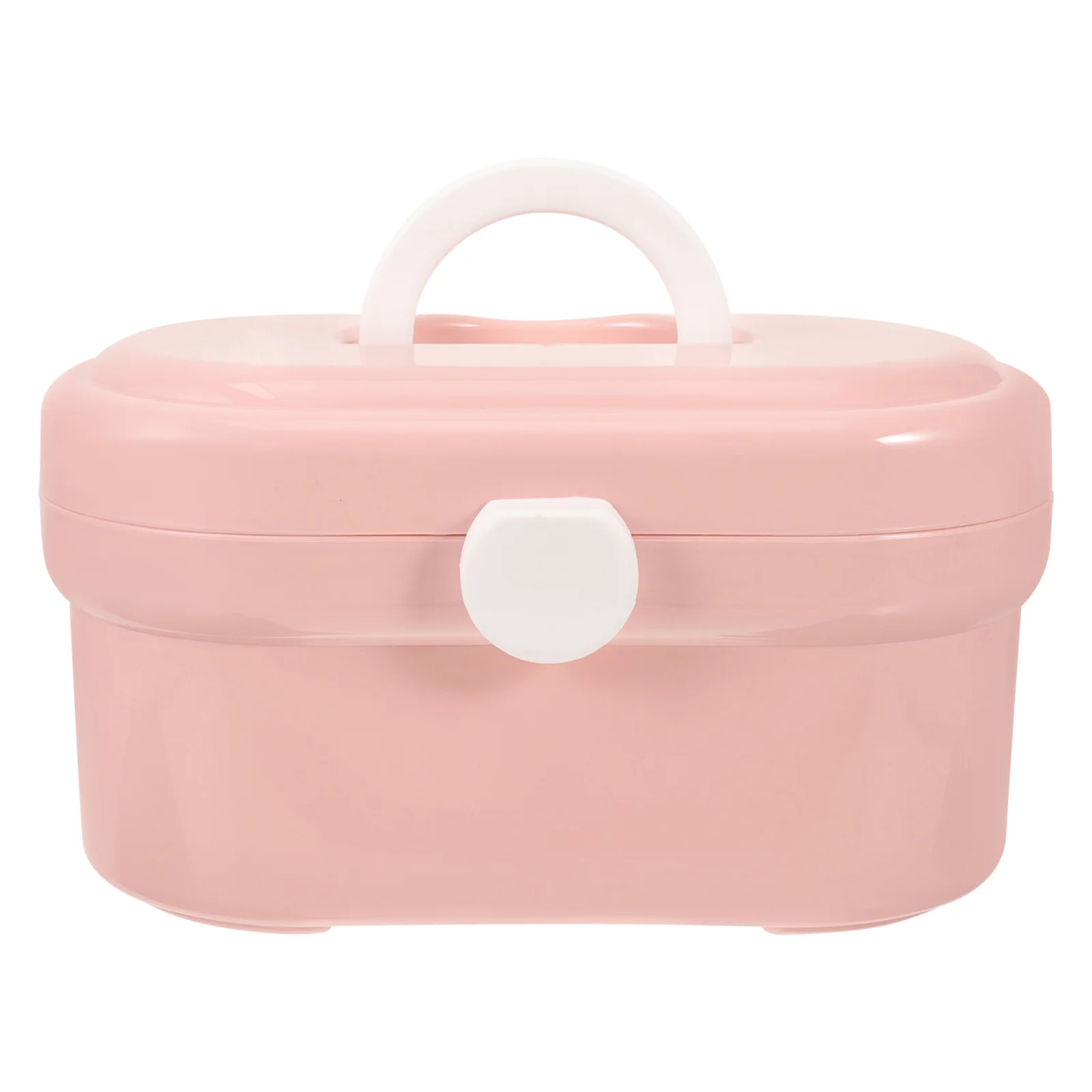 خزانة أدوية محمولة باللون الوردي، حافظة إسعافات أولية بطبقة مزدوجة، قوية وناعمة، سعة كبيرة، سهلة الحمل، للسفر المنزلي