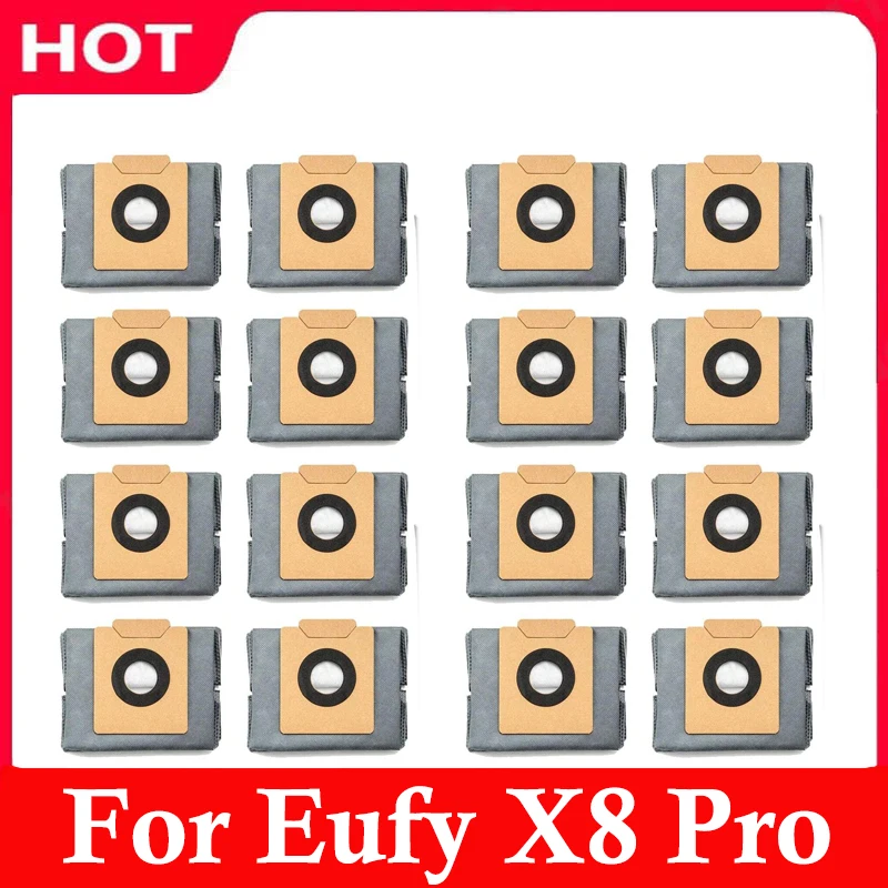 Staubbeutel für Eufy X8 Pro Roboter-Staubsaugeraufsätze, Anti-Staub-Beutel, Einwegbeutel, Ersatzteile für effiziente Filtration