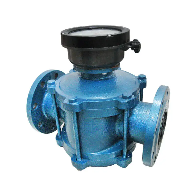 Mechanical type stainless steel oval gear flow meter for molasses