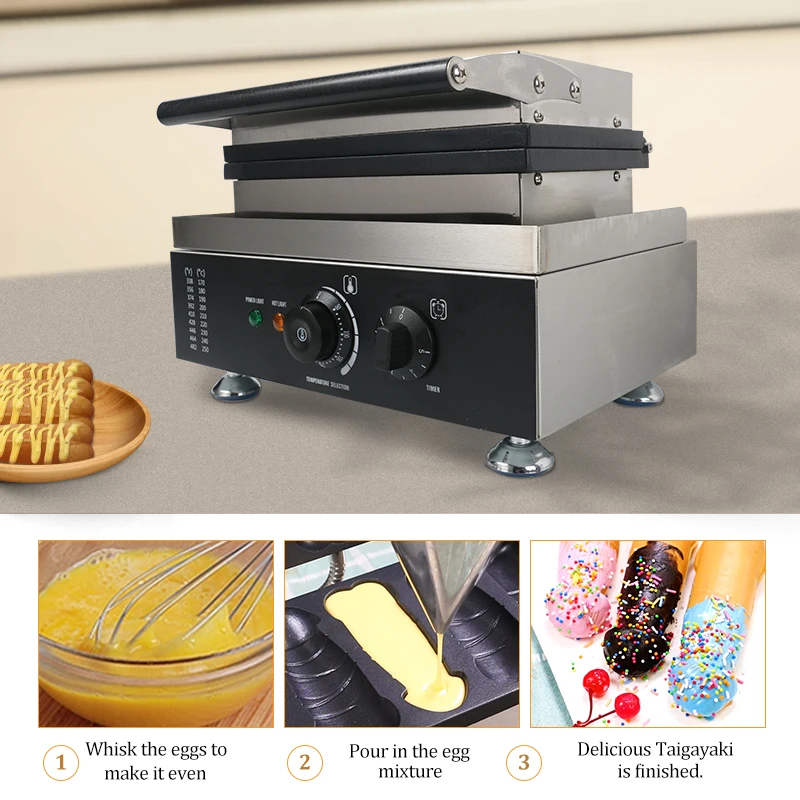 Penis Waffle Maker Commercial Electric Cake Penis Hot Dog Shaped Waffle Maker Machine