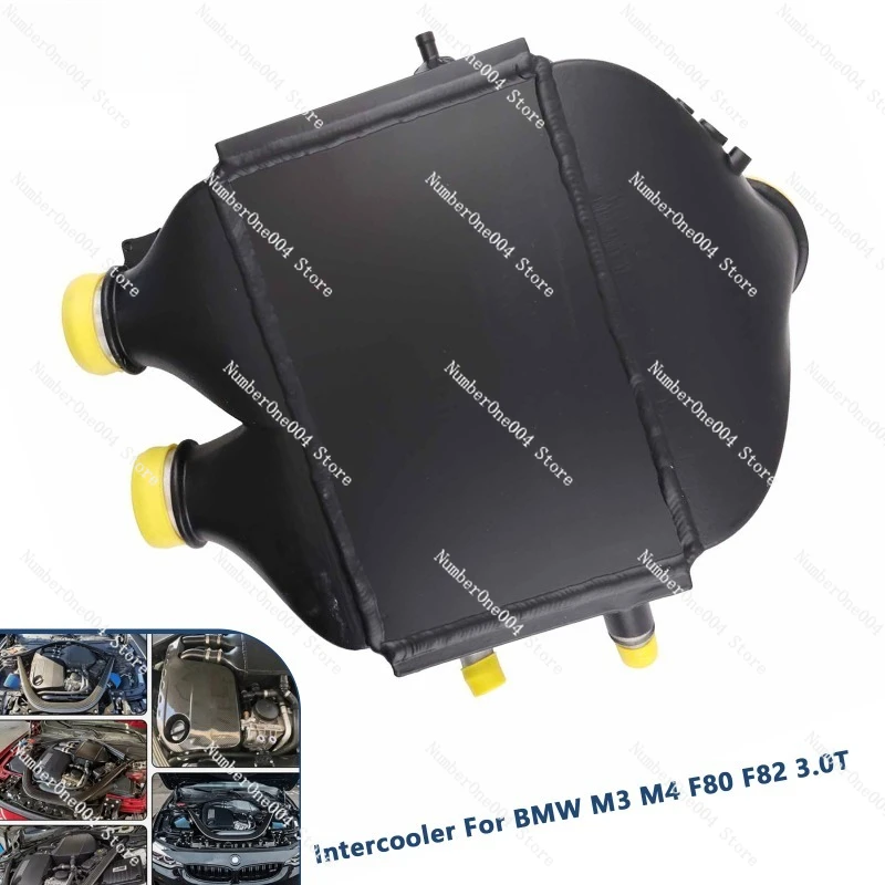 Compatible with 15-18 F80 F82 BMW M3 M4 S55 3.0T Turbo Air Intake Cooler Intercooler Top