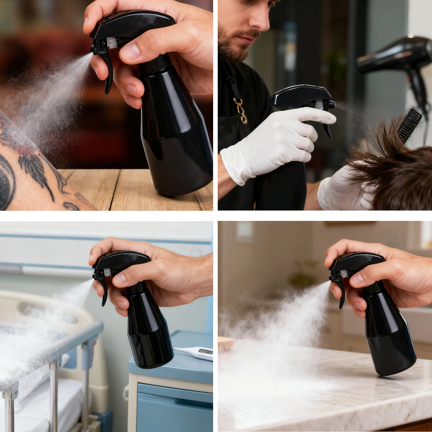 1/2/3/5pc 250ml garrafa de spray tatuagem chaleira limpeza pulverizador álcool tatuagem spray garrafa plástico seguro reutilizável acessórios tatuagem