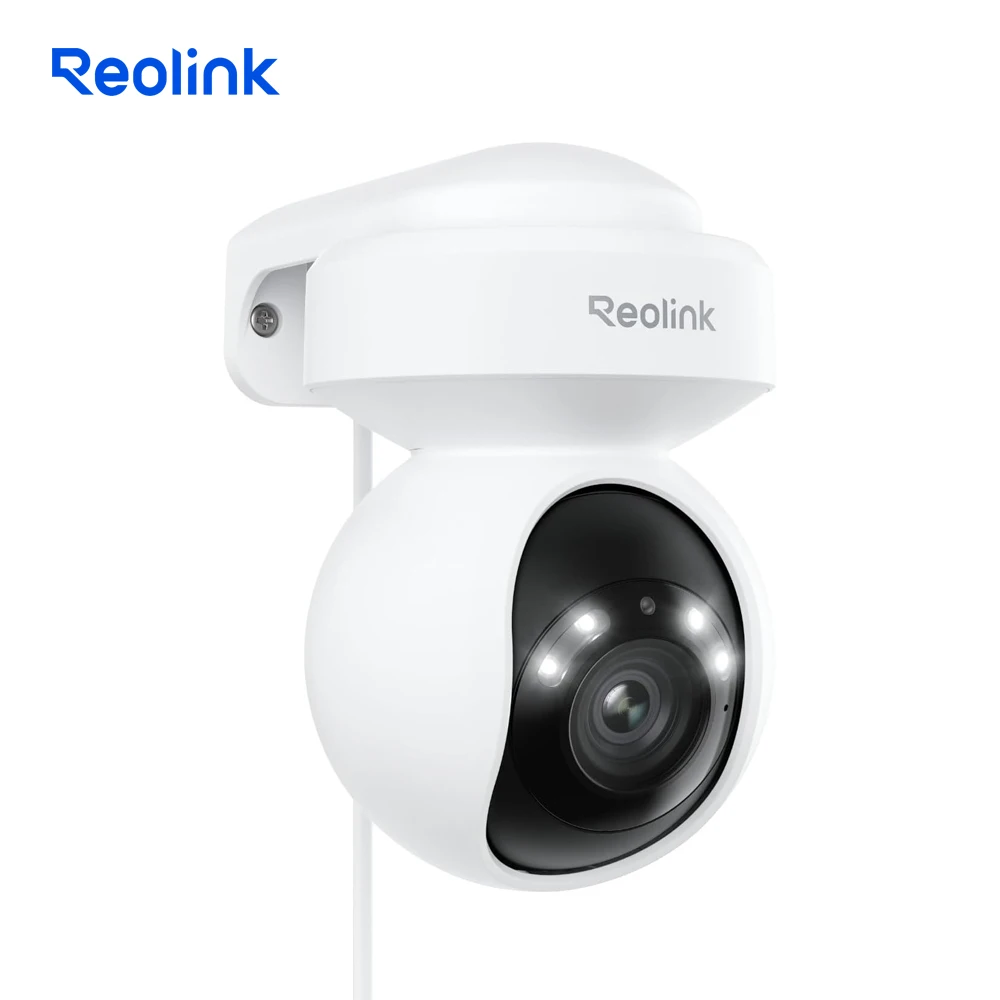REO-LINK 4K كاميرا مراقبة خارجية WiFi 6 3X كاميرا PTZ بصرية لأمن المنزل تتبع الحركة الذكية مع أضواء كاشفة
