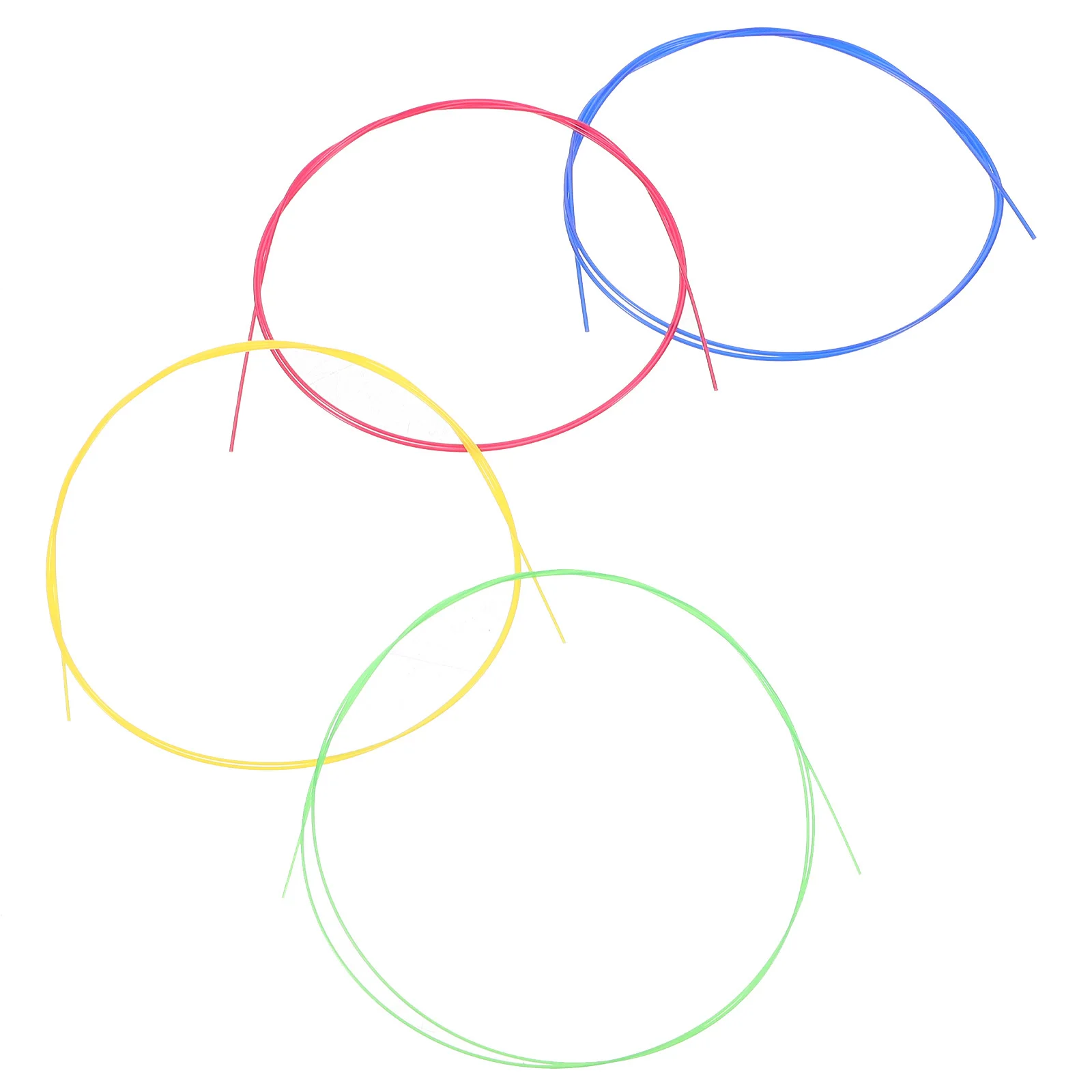 

4 Pcs Ukulele Strings Beginner Violin Game The Accessories Musical Instrument Transparent Nylon Small