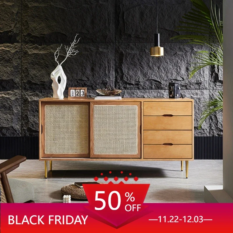 Furniture Luxury Sideboard Mid-century Sideboards  Buffet Prefab Home House Cuisine Buffetsideboardcabinet Chest of Drawers