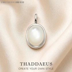 Pendant White Oval Opal Brand New Fashion Classic Jewelry Europe Style Accessories Soul Gift For Woman