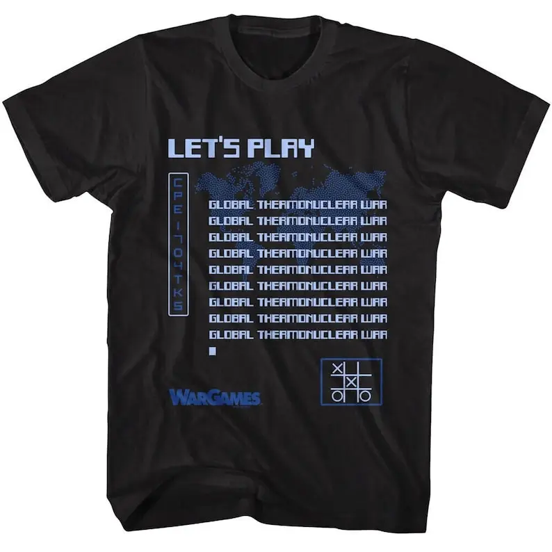 

WARGAMES T-Shirt Global Thermonuclear War Big and Tall Shirts