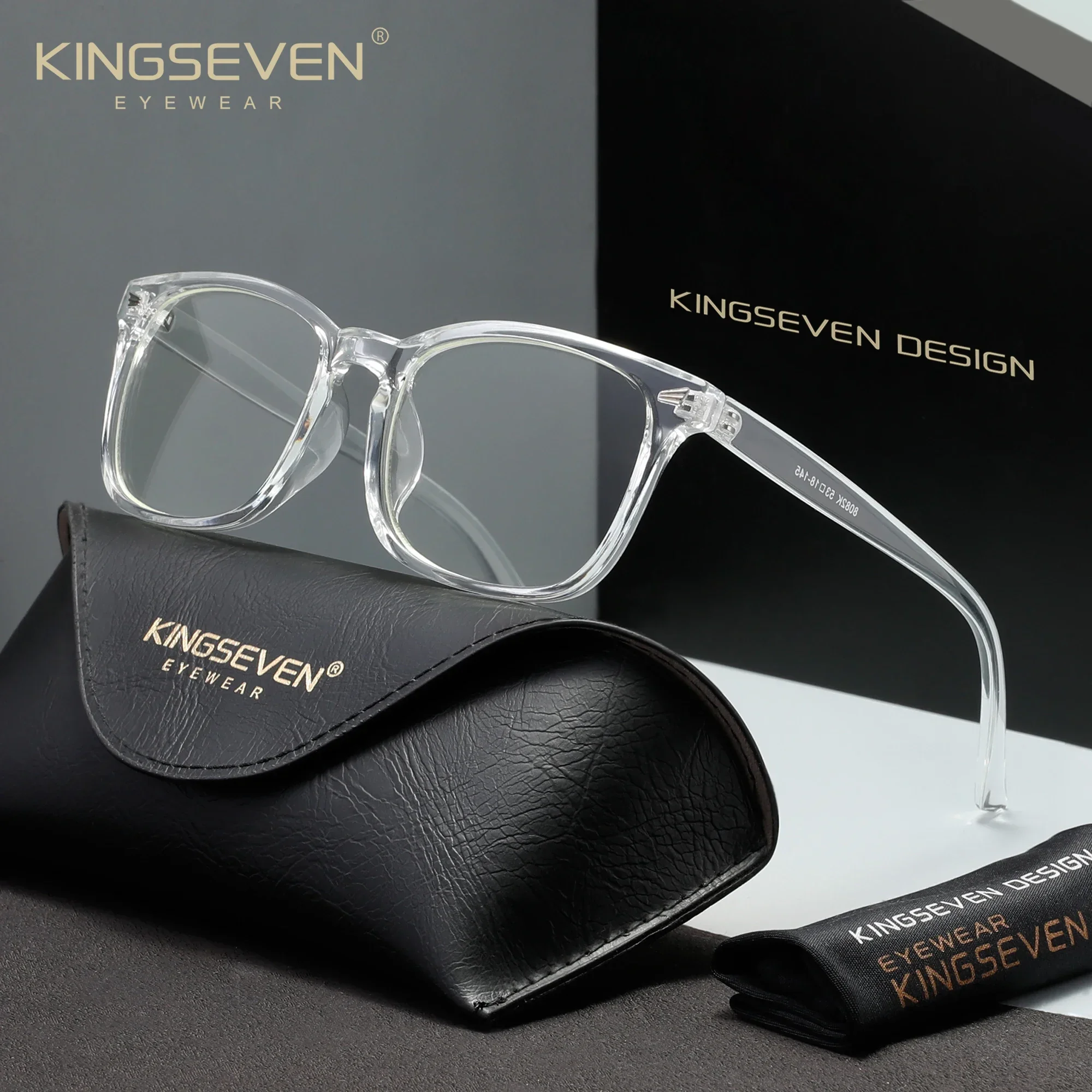 KINGSEVEN New Classic Anti-Blue Ray Glasses Men Women Thin Frame Blue Light Blocking Eyeglasses view 2