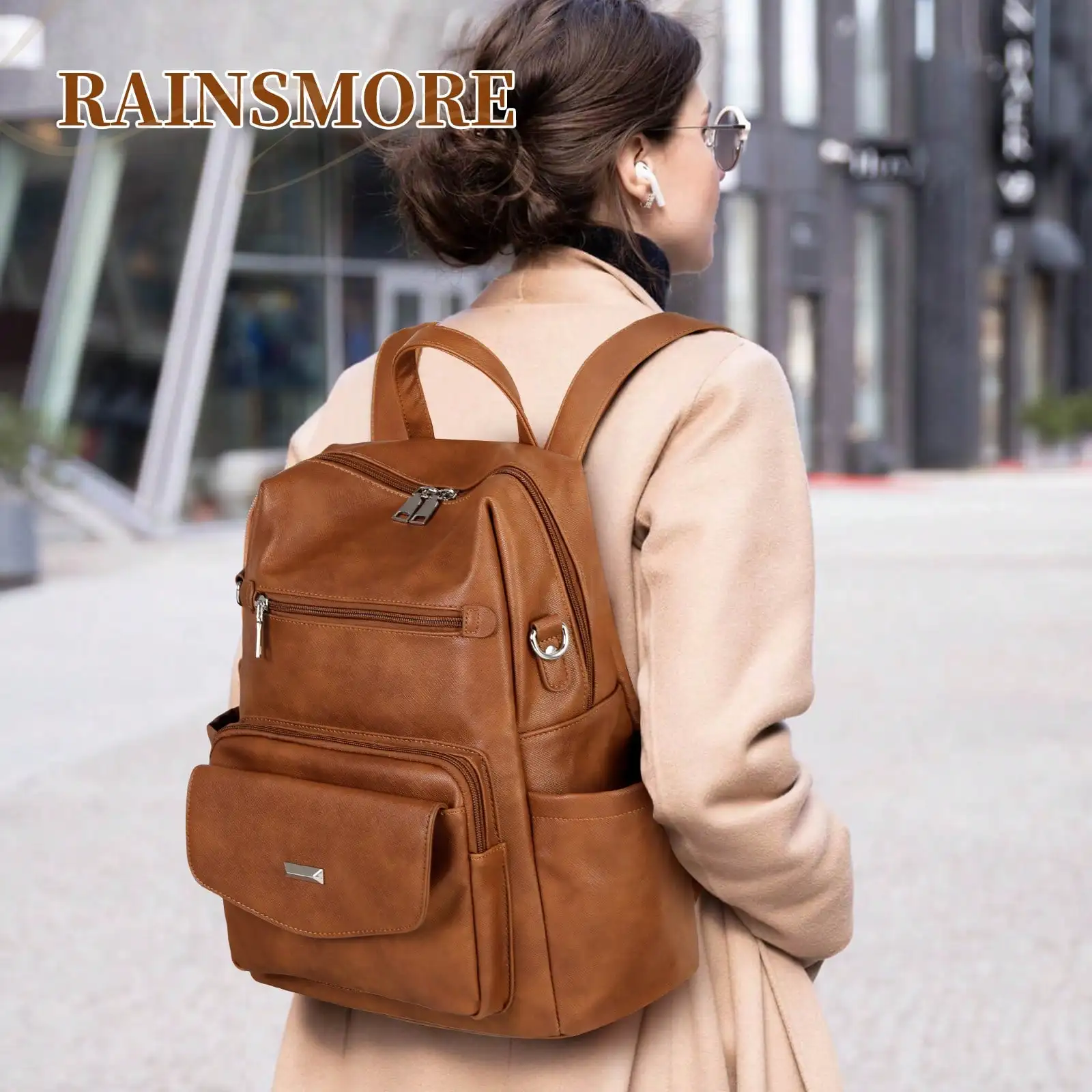 NEWHEY Backpack Purse For Women Fashion PU Leather Backpack For Women Designer Purse Backpack Convertible Women's Backpack Handbags Tote Waterproof Small Backpack Purse For Work Travel Casual，sg25021381149808816