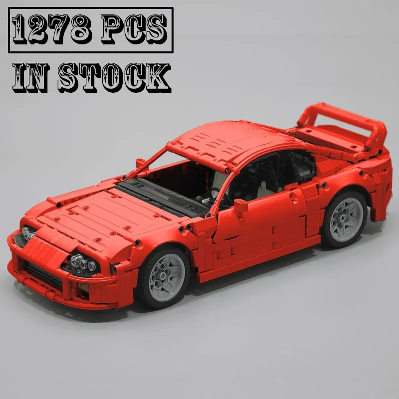 

НОВЫЙ MOC- 209553 Supra MK4 масштаб 1:12 технология строительный блок гиперкар супер гоночный автомобиль сборка игрушки модель подарки на день рождения для мальчиков