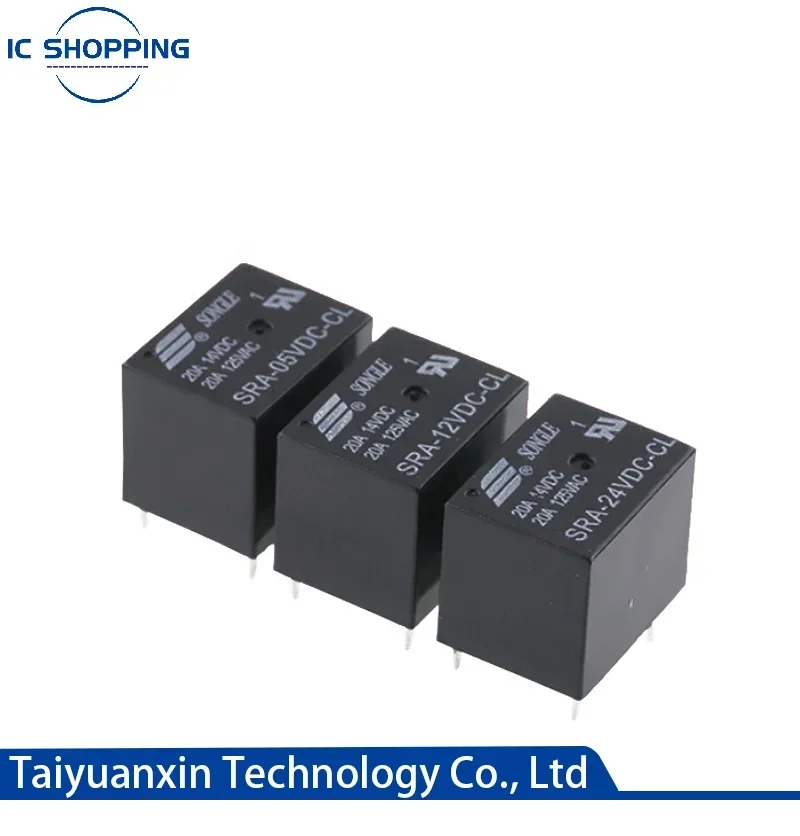 5PCS SRA-05VDC-CL SRA-12VDC-CL SRA-24VDC-CL SRA-05VDC-AL SRA-12VDC-AL SRA-24VDC-AL T74 4Pin 5Pin Automobile Relay DC Power Relay