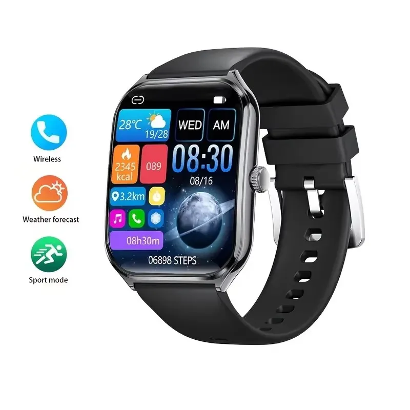 New Ultra Thin Smart Watch men 1.96" AMOLED 360*360 HD Pixel Display Always Show Time Call Reminder Smartwatch Ladies For huawei
