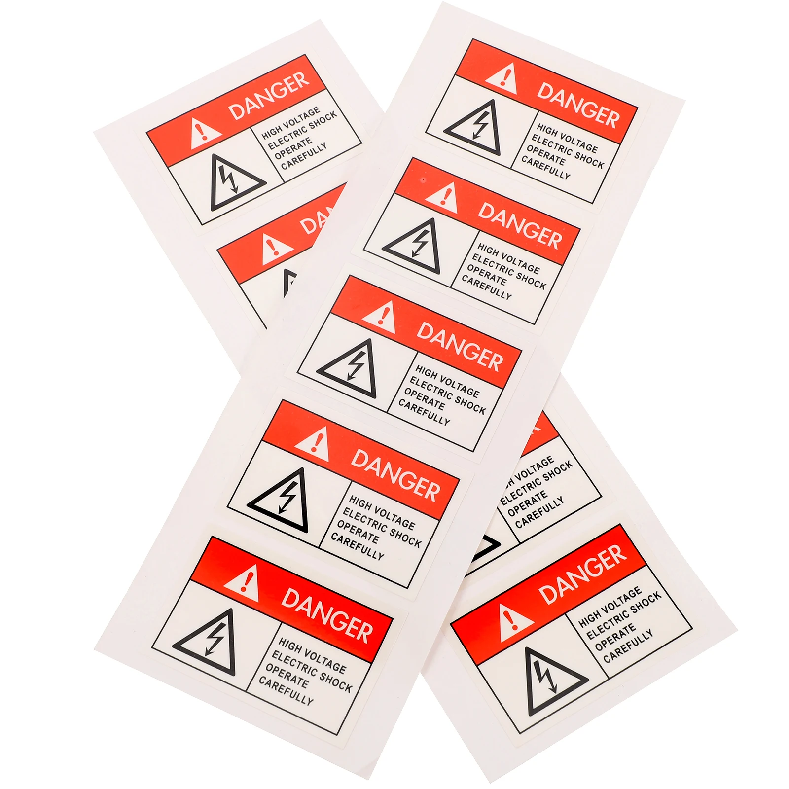 

10pcs -electric Labels Safety Signs Stickers Warning Red Fragile Adhesive Traffic Danger Safety Sign