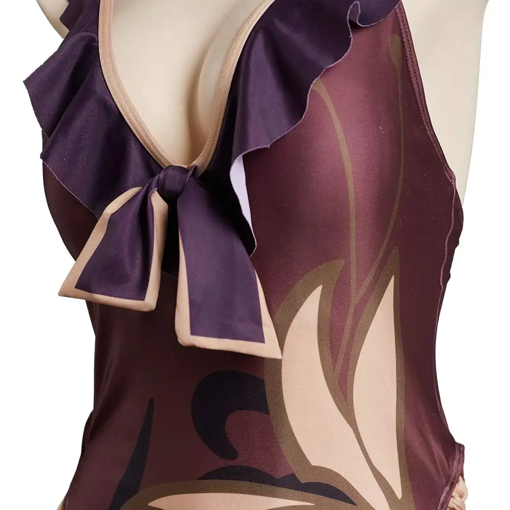 Hu Tao Anime Genshin Impact Roleplay Costume pour femme, maillot de bain, jeu de rôle, Everak, Net Dam fur s Up, Party Gril