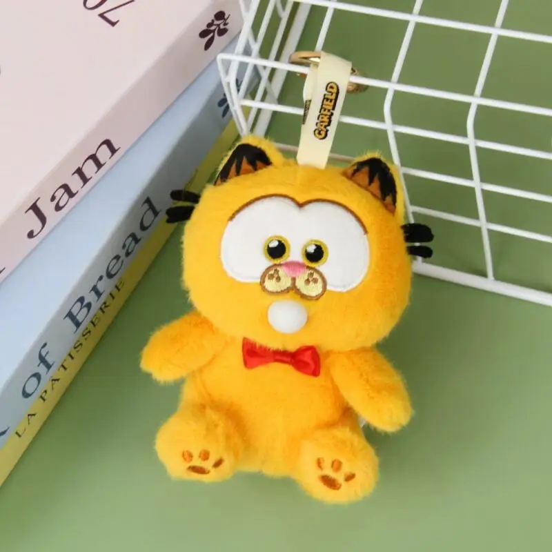 Kawaii Anime Garfield Plüsch Spielzeug Schlüsselbund Kreative Cartoon Weiche Angefüllte Puppe Rucksack Anhänger Freund Geburtstag Geschenk Peripherie