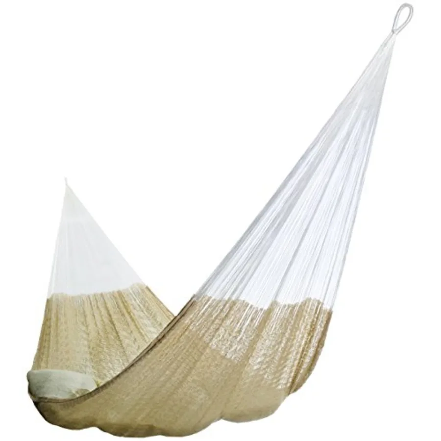 Handmade Yucatan Hammock - Matrimonial Size Natural Color - 13Feet long Artisan Crafted
