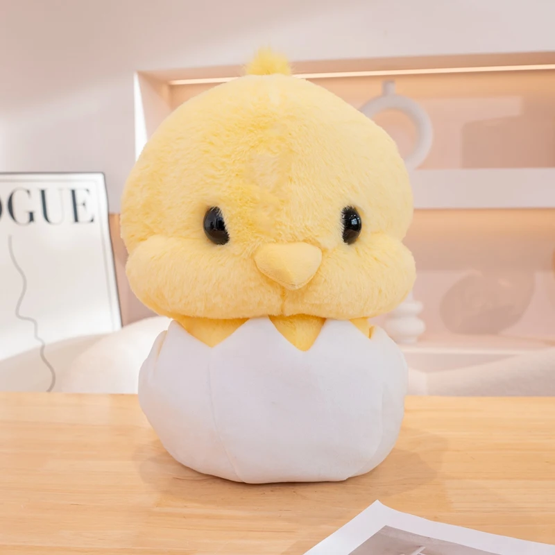 Jouet en peluche jaune jetable de dessin animé mignon, décoration de chambre de beurre, doux, coussin de canapé, anniversaire d'enfant, cadeau de Noël, traitement Kawaii