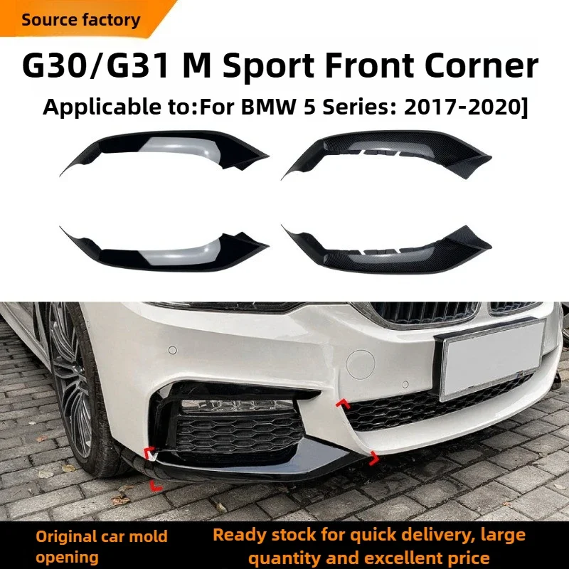 

For BMW 5 Series G30 Pre Sport 525i 530i 2018-2020 Front Bumper Corner Sticker Modification Interior Stickers