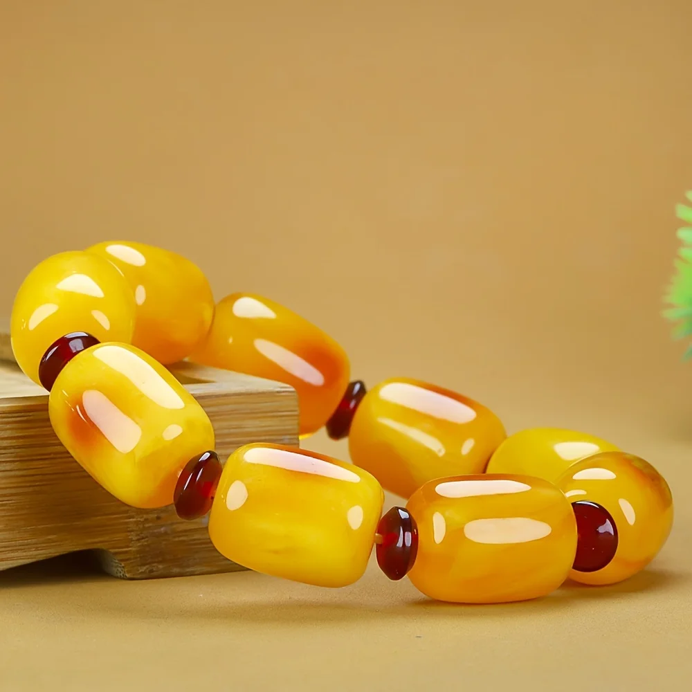 Vintage Bohemian Style Fluorescent Salt Water Honeysuckle Bead Bracelet Fashion Jewelry, Vintage Bracelet