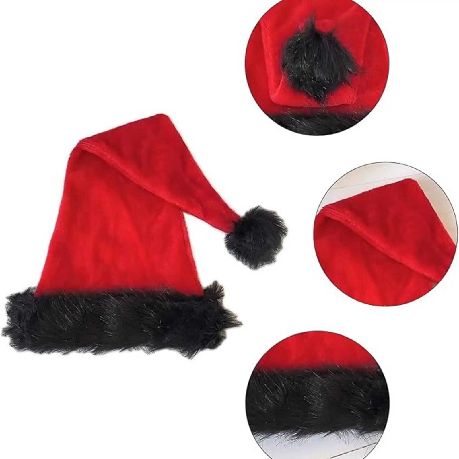 Gorro de Navidad, gorro de fiesta para celebraciones, vacaciones, puesta en escena, Carnaval